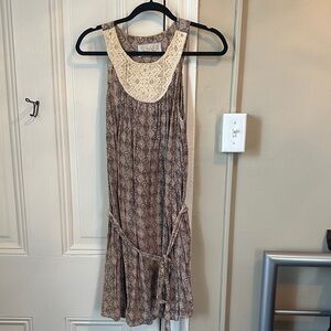 Chic Bohemian Lace Mini Dress